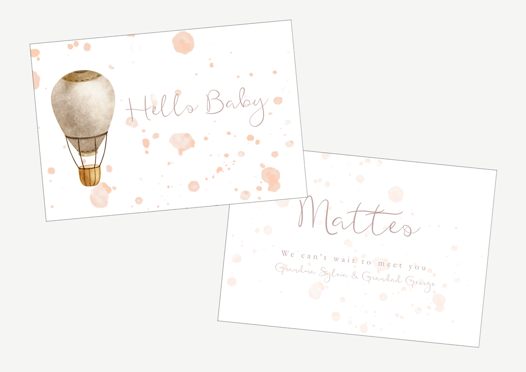 Hot Air Orange A6 Gift Note
