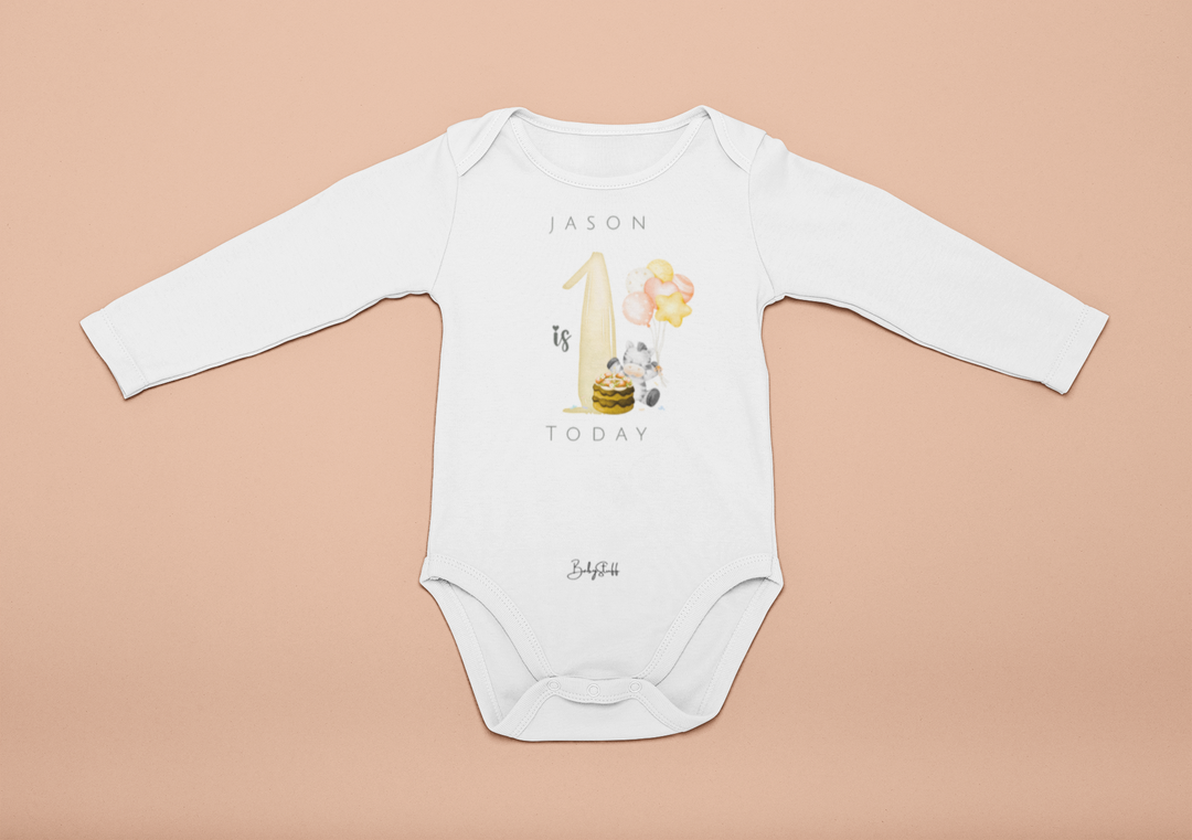 One with the Zebra Baby Grow