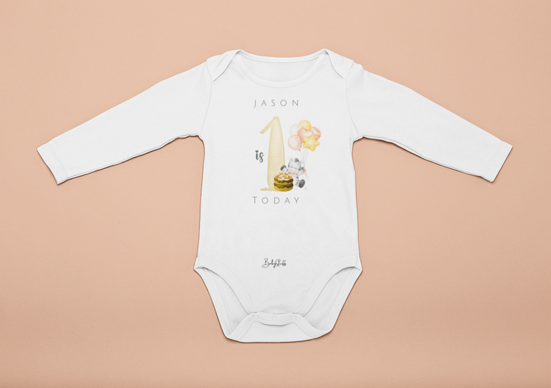 One with the Zebra Baby Grow