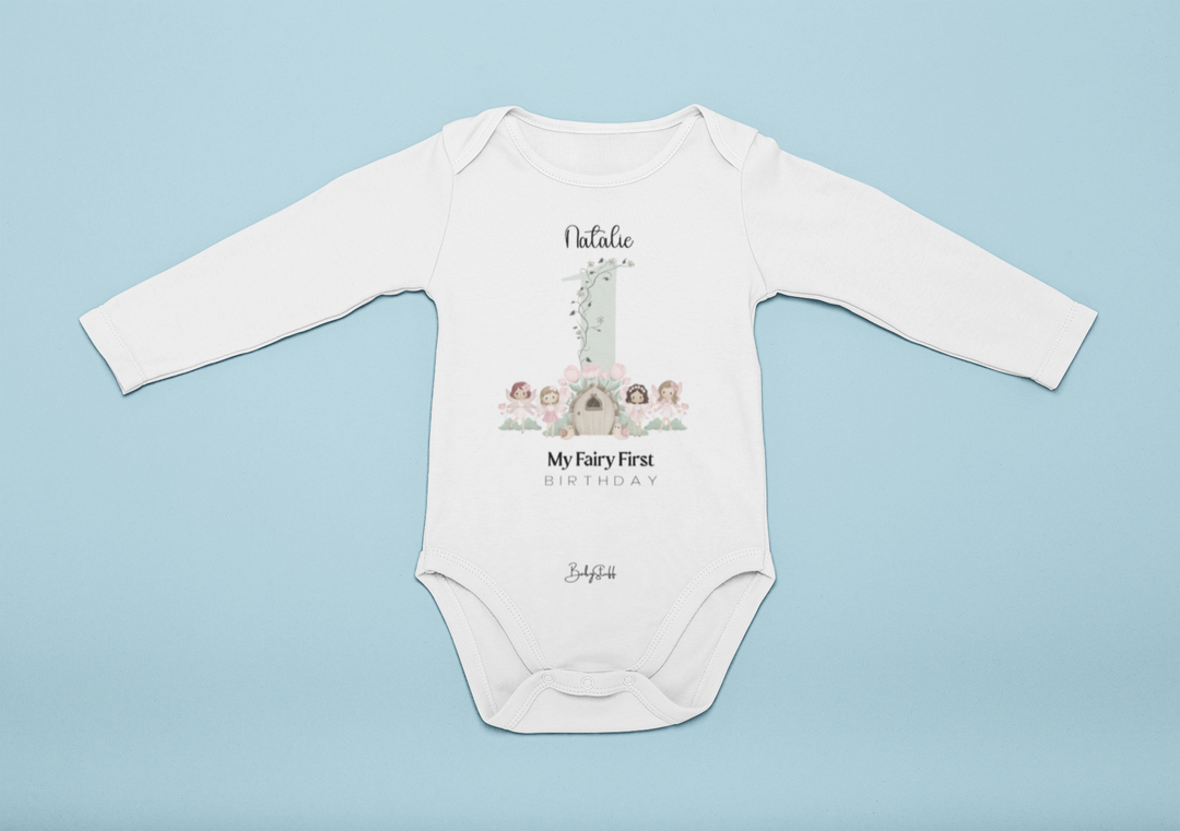 Fairy Friends First Birthday Baby Grow