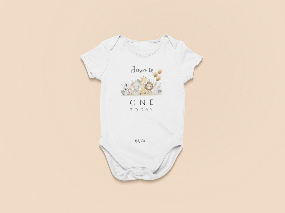 short sleeves white baby outfit