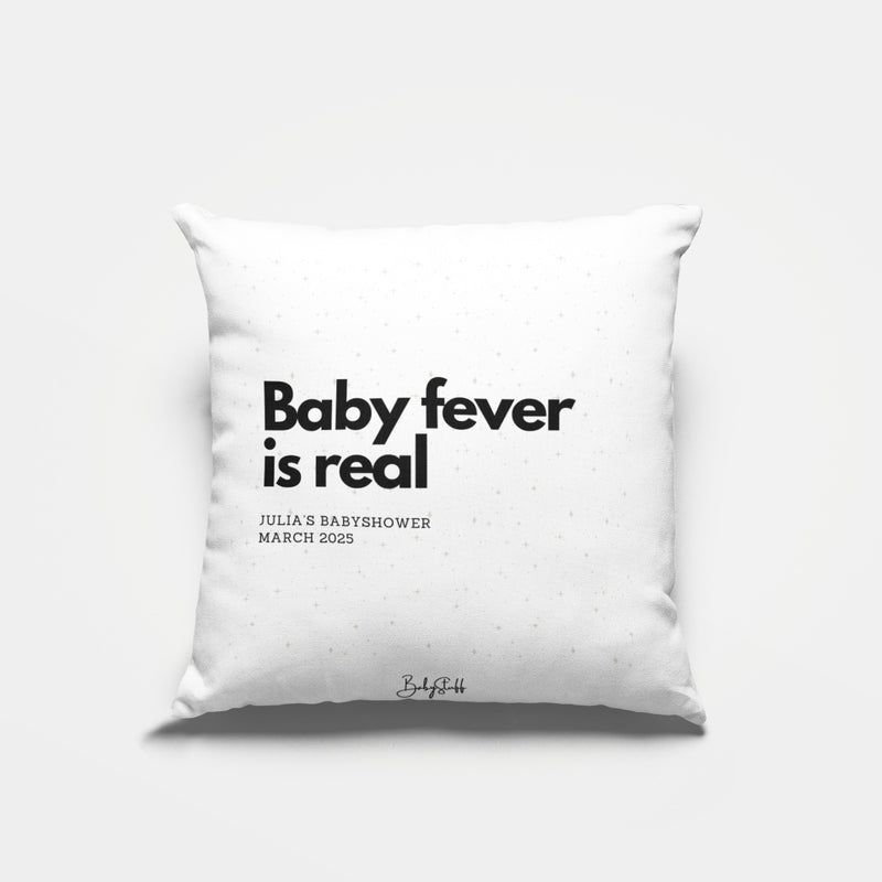 "Baby Fever is Real" Cushion | Gifting & Nursery Cushions by  – ["Baby Shower","Cushion","Personalised"] from BabyStuff.com.mt