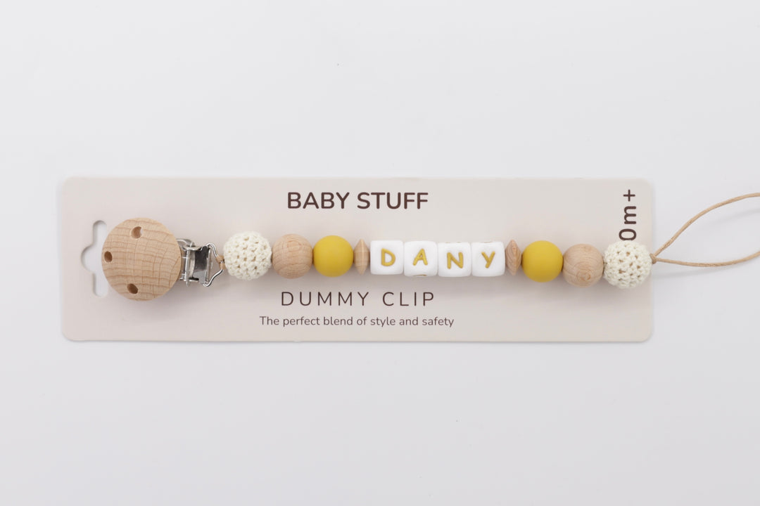 Mustard or Mint? Pacifier Clip