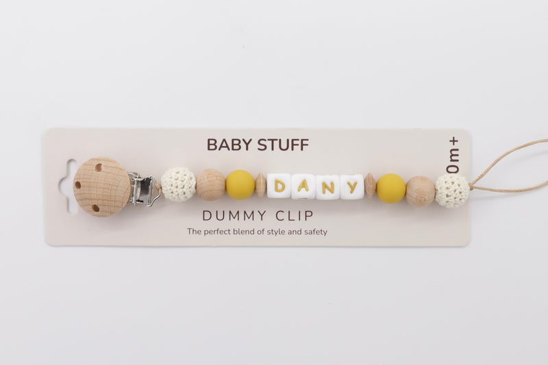 Mustard or Mint? Pacifier Clip