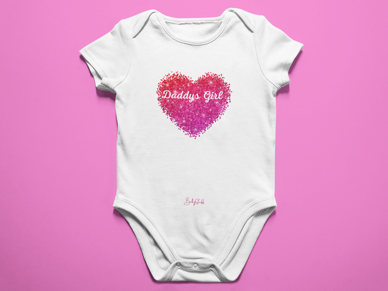 Daddys Girl Baby Grow | Short Sleeve Baby Grows by  – ["Baby Grow","Not Personalised"] from BabyStuff.com.mt