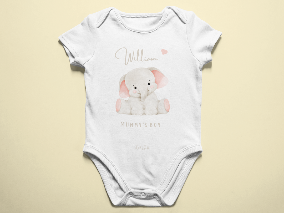 "Mummy's Boy" Nelly Edition | Short Sleeve Baby Grows by  – ["Baby Grow","Personalised"] from BabyStuff.com.mt