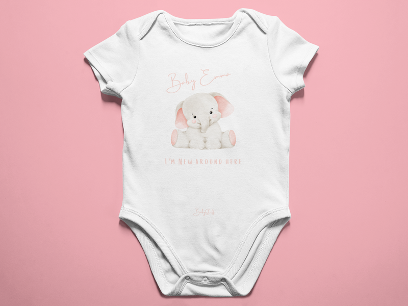 "I'm New Around Here" Nelly Edition | Short Sleeve Baby Grows by  – ["Baby Grow","Personalised"] from BabyStuff.com.mt