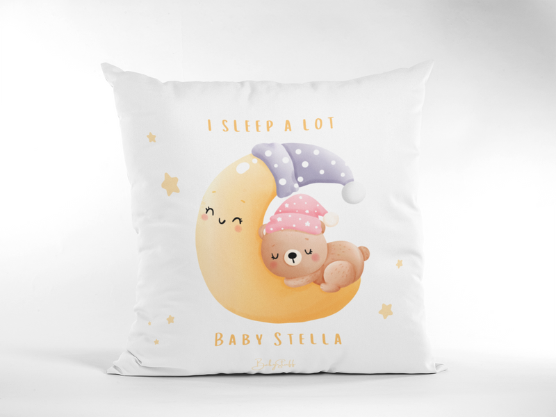 "I Sleep A Lot" Personalised Cushion | Gifting & Nursery Cushions by  – ["Cushion","Personalised"] from BabyStuff.com.mt