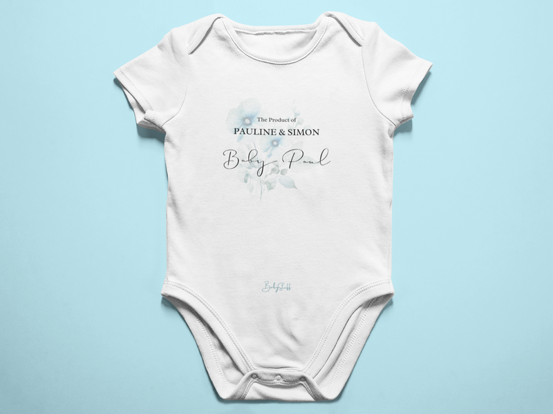 Blossom & Joy - Boys Personalised Baby Grow | Short Sleeve Baby Grows by  – ["Baby Grow","Personalised"] from BabyStuff.com.mt