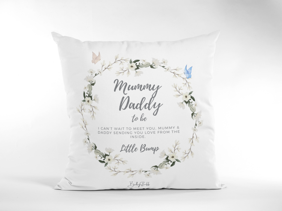To Mummy & Daddy, From Bump - Keepsake Cushion | Gifting & Nursery Cushions by  – ["Cushion","From Bump"] from BabyStuff.com.mt