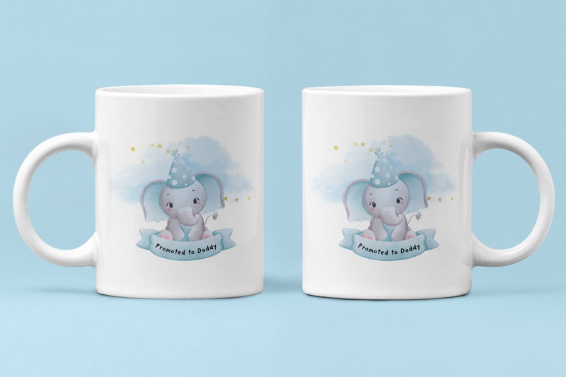 cup with cute elephant image