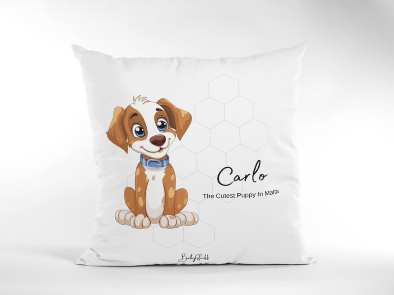 Cutest Puppy in Malta - Tail Wagger | Gifting & Nursery Cushions by  – ["Cushion","Personalised"] from BabyStuff.com.mt