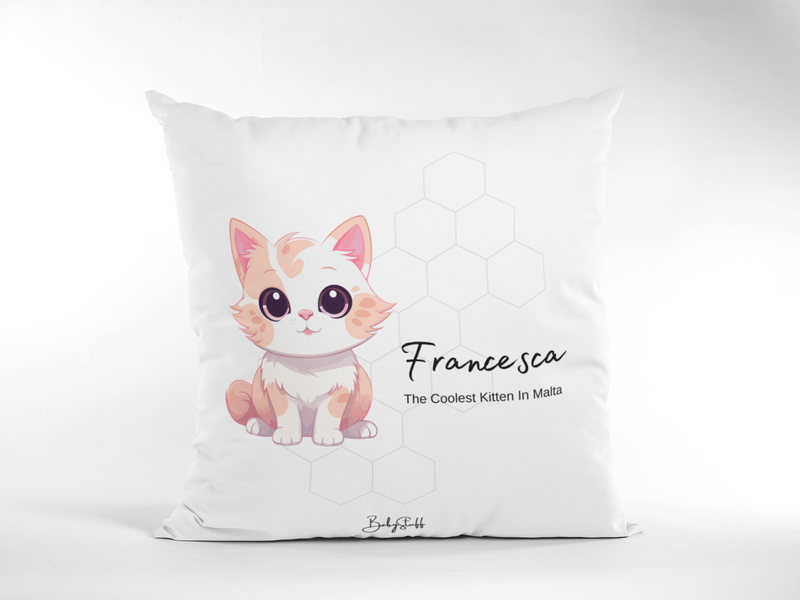 Coolest Kitten in Malta - Elegant Fluff | Gifting & Nursery Cushions by  – ["Cushion","Personalised"] from BabyStuff.com.mt