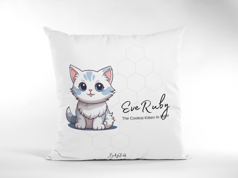 Coolest Kitten in Malta - Frosty Purr | Gifting & Nursery Cushions by  – ["Cushion","Personalised"] from BabyStuff.com.mt