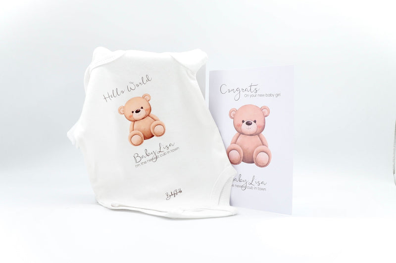 Hello World Bear Edition – Congrats & Grow Collection | Clothing & Essential Gift Sets by  – ["Congrats & Grow","Personalisd"] from BabyStuff.com.mt