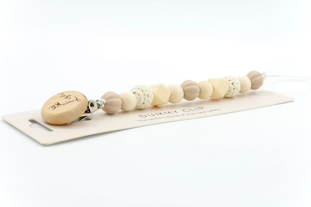 Hello World Bear Edition Pacifier Clip