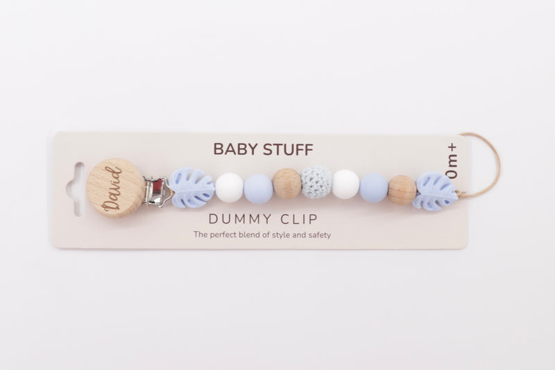 Pastel Botanic Personalised Pacifier Clip