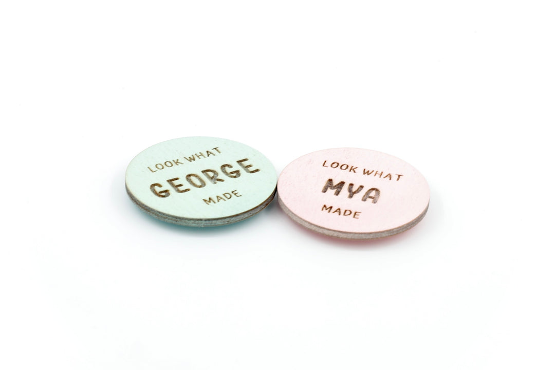 Personalised “Look What I Made” Wooden Magnet