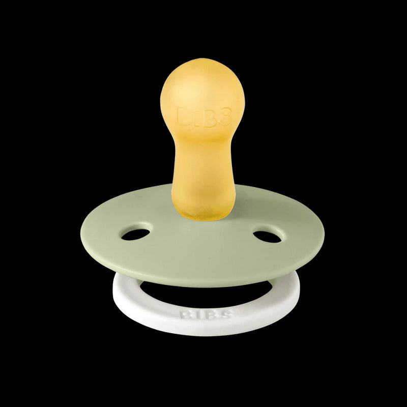 BIBS Pacifier Colour Twin Pack Latex Glow - Sage Cloud Mix | Pacifiers by  – ["BIBS","Not Personalised","Pacifier"] from BabyStuff.com.mt