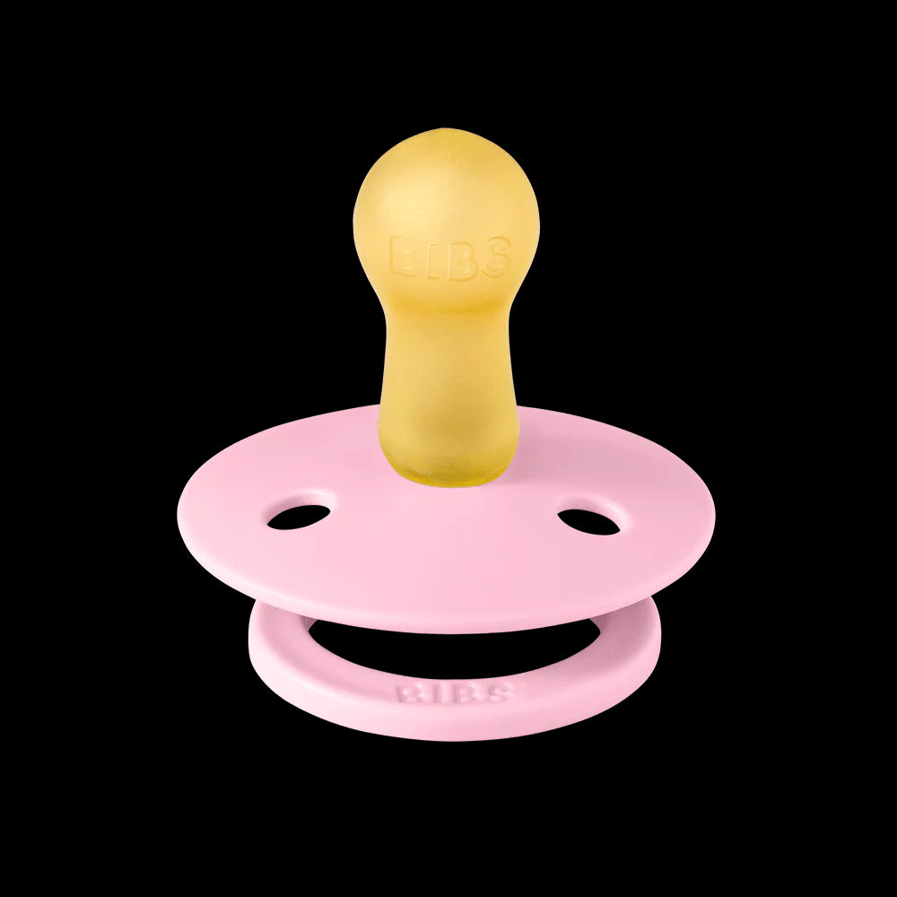 BIBS Pacifier Studio Colour Twin Pack Block Latex - Baby Pink Coral Mix | Pacifiers by  – ["BIBS","Not Personalised","Pacifier"] from BabyStuff.com.mt