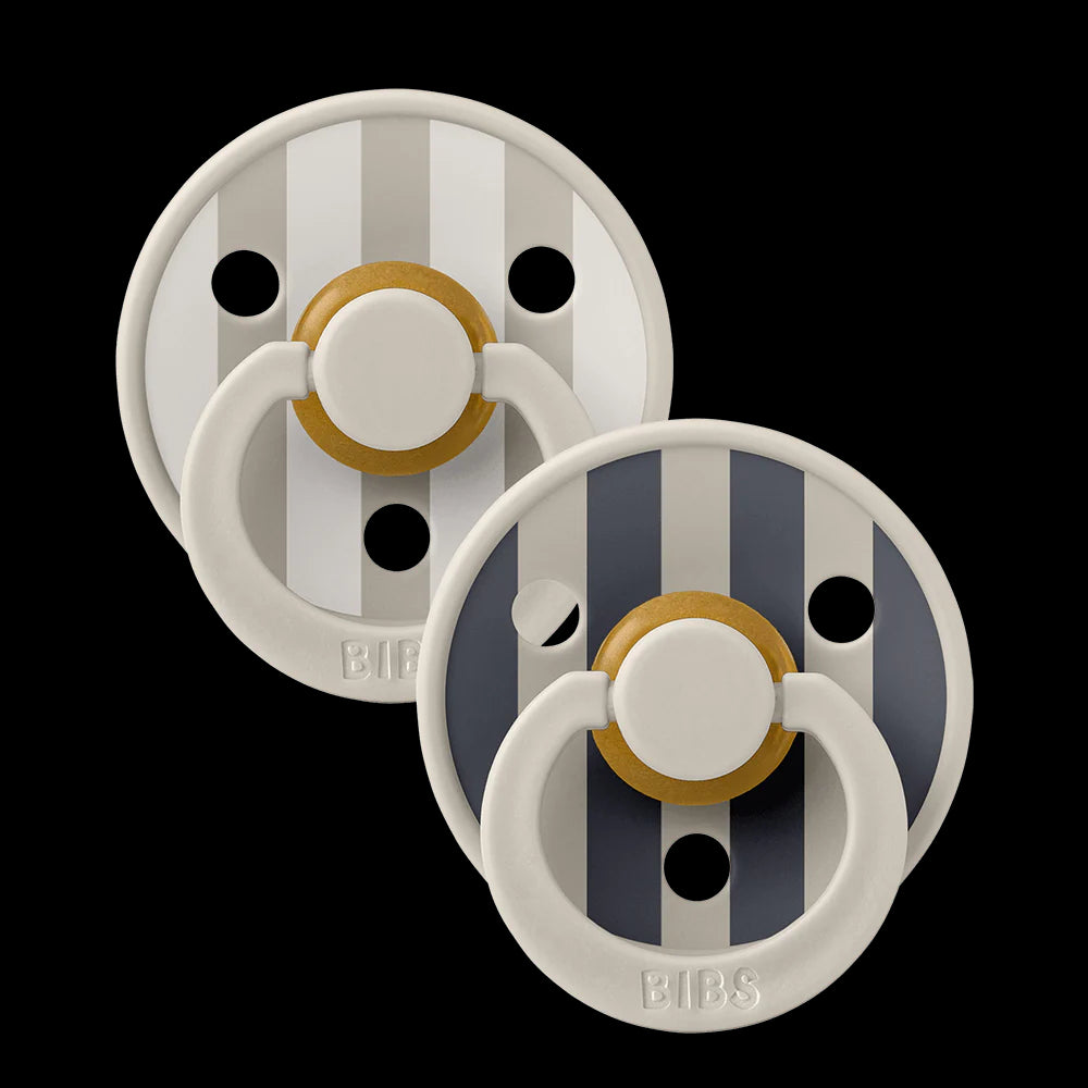 BIBS Pacifier Studio Colour Twin Pack Block Latex - Sand Mix | Pacifiers by  – ["BIBS","Not Personalised","Pacifier"] from BabyStuff.com.mt