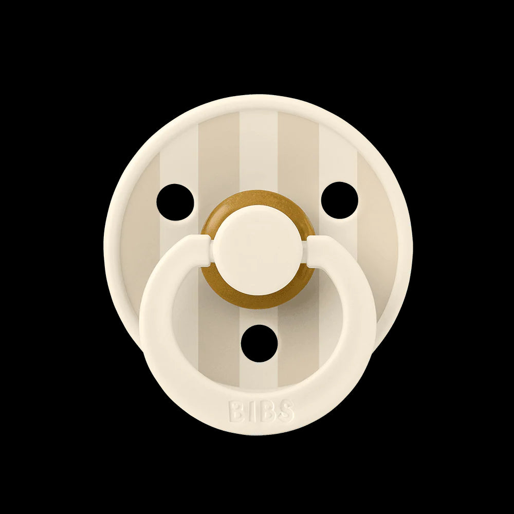 BIBS Pacifier Studio Colour Twin Pack Block Latex - Sand Mix | Pacifiers by  – ["BIBS","Not Personalised","Pacifier"] from BabyStuff.com.mt