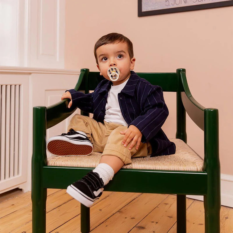 BIBS Pacifier Studio Colour Twin Pack Pin Latex - Ivory Steel Blue Mix | Pacifiers by  – ["BIBS","Not Personalised","Pacifier"] from BabyStuff.com.mt