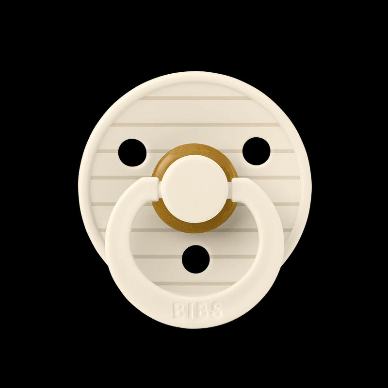 BIBS Pacifier Studio Colour Twin Pack pin Latex - Vanilla Ivory Mix | Pacifiers by  – ["BIBS","Not Personalised","Pacifier"] from BabyStuff.com.mt