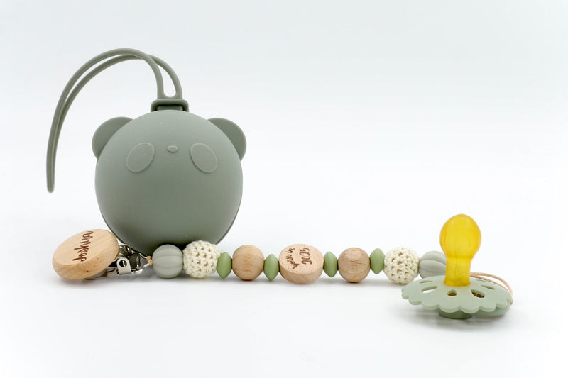 Cozy Knot Trio Set | Pacifier & Teether Gift Sets by  – ["Pacifier Gift Set","Personalised"] from BabyStuff.com.mt
