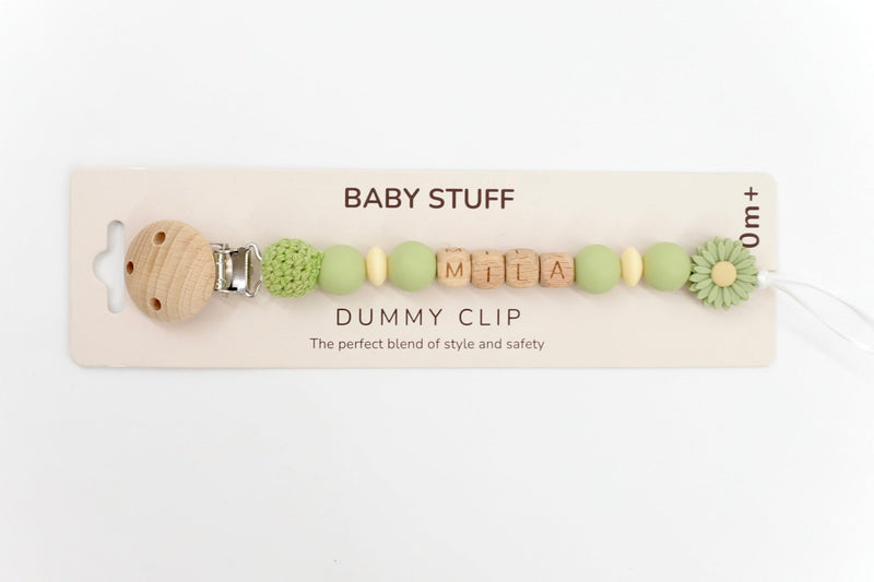 Gentle Daisy Pacifier Clip | Pacifier Clips by  – ["Pacifier Clip","Personalised"] from BabyStuff.com.mt