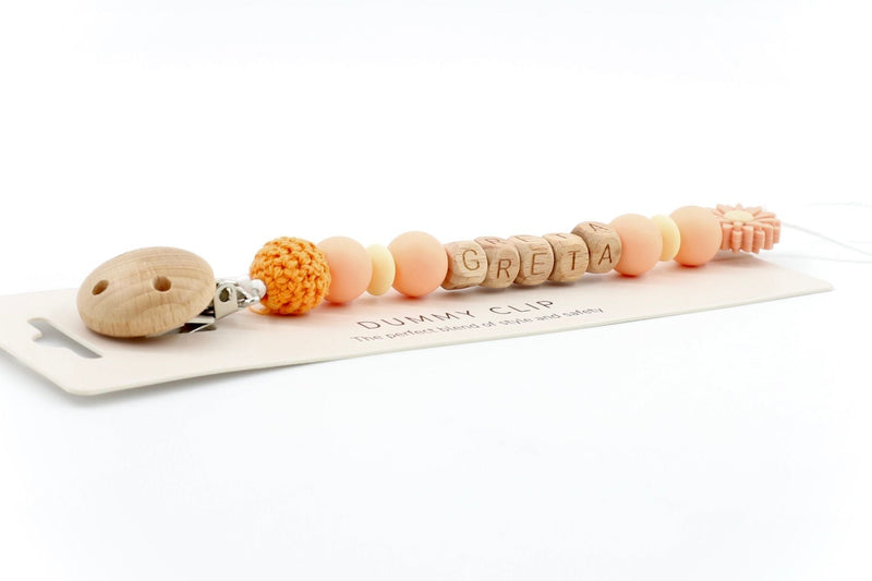 Gentle Daisy Pacifier Clip | Pacifier Clips by  – ["Pacifier Clip","Personalised"] from BabyStuff.com.mt
