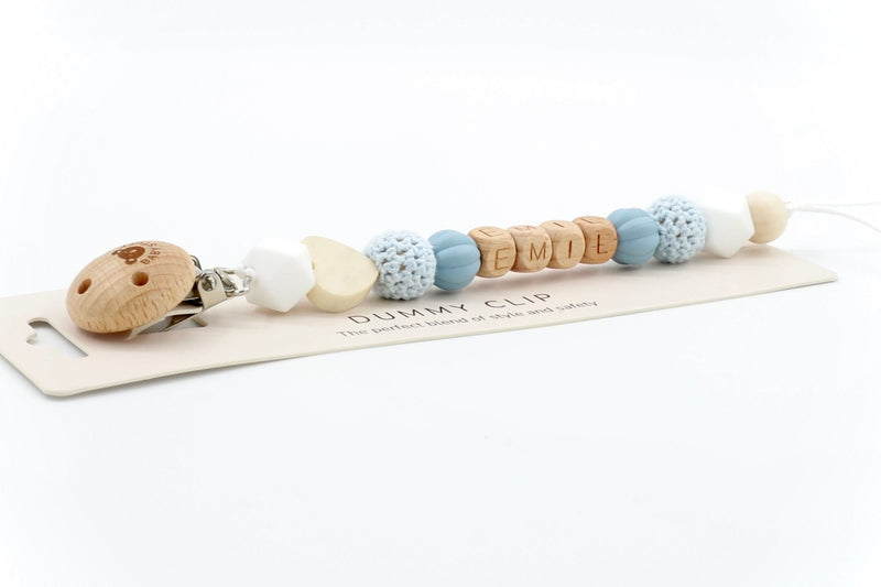 Heart & Stitch Pacifier Clip | Pacifier Clips by  – ["Pacifier Clip","Personalised"] from BabyStuff.com.mt