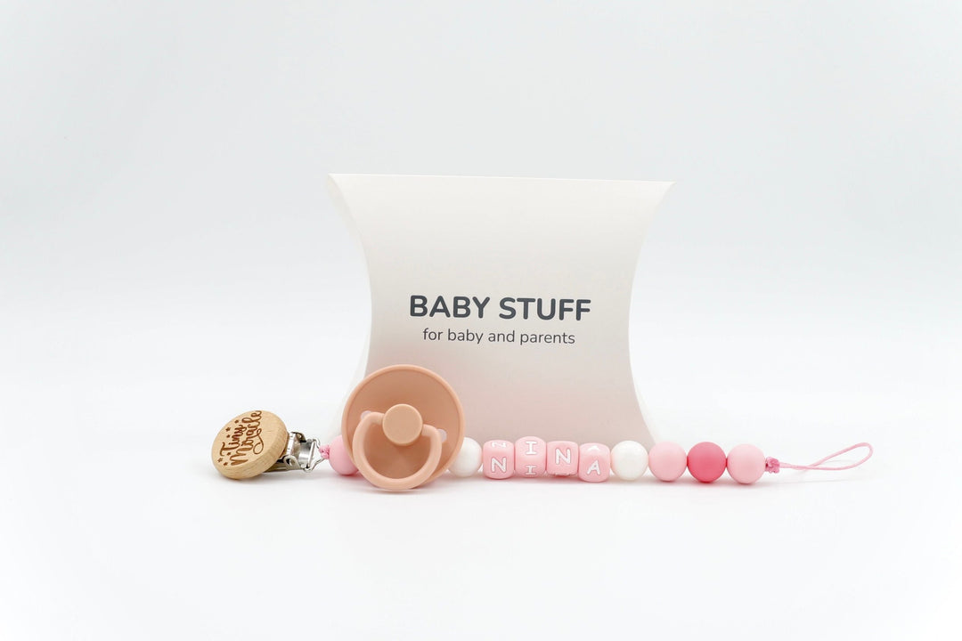 Little Nibbles Dummy with Chain | Dummy with Chains by  – ["Dummy with Chain","Personalised"] from BabyStuff.com.mt