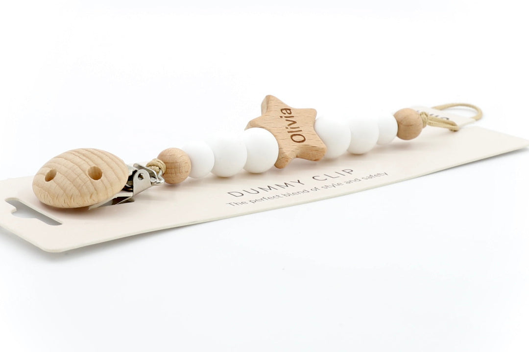 Little Star Pacifier Clip | Pacifier Clips by  – ["Pacifier Clip","Personalised"] from BabyStuff.com.mt