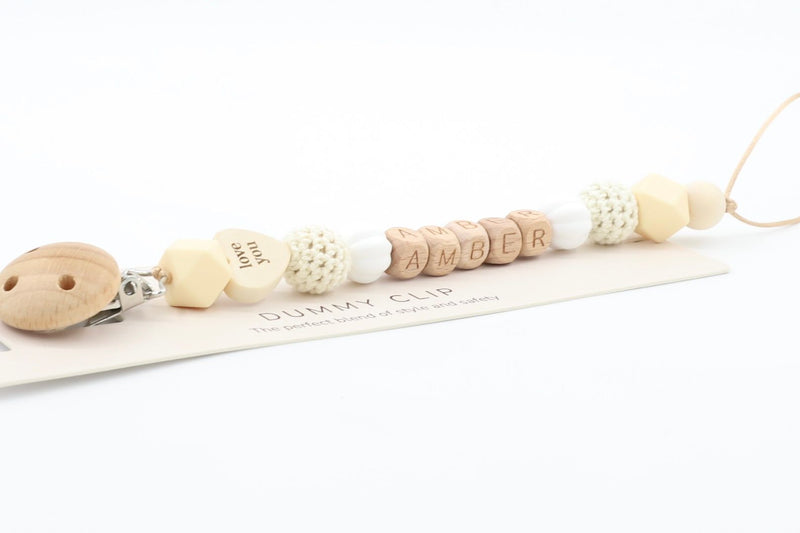 Love You Always Dummy Chain | Pacifier Clips by  – ["Pacifier Clip","Personalised"] from BabyStuff.com.mt