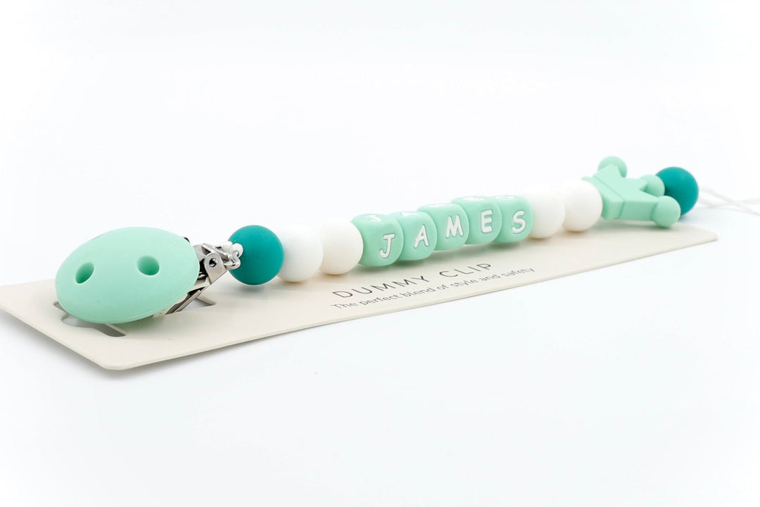 Mono-Crown Pacifier Clip | Pacifier Clips by  – ["Pacifier Clip","Personalised"] from BabyStuff.com.mt