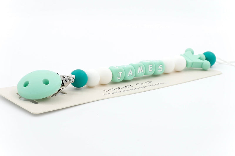 Mono-Crown Pacifier Clip | Pacifier Clips by  – ["Pacifier Clip","Personalised"] from BabyStuff.com.mt