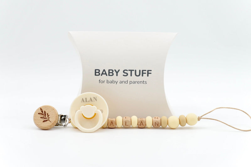 Naturally Yours Dummy with Chain | Dummy with Chains by  – ["Dummy with Chain","Personalised"] from BabyStuff.com.mt