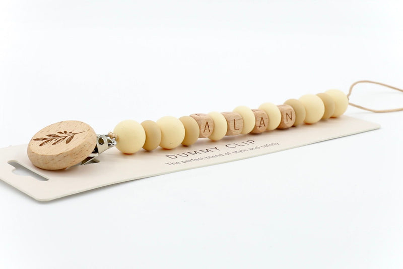 Naturally Yours Personalised Dummy Chain | Pacifier Clips by  – ["Pacifier Clip","Personalised"] from BabyStuff.com.mt
