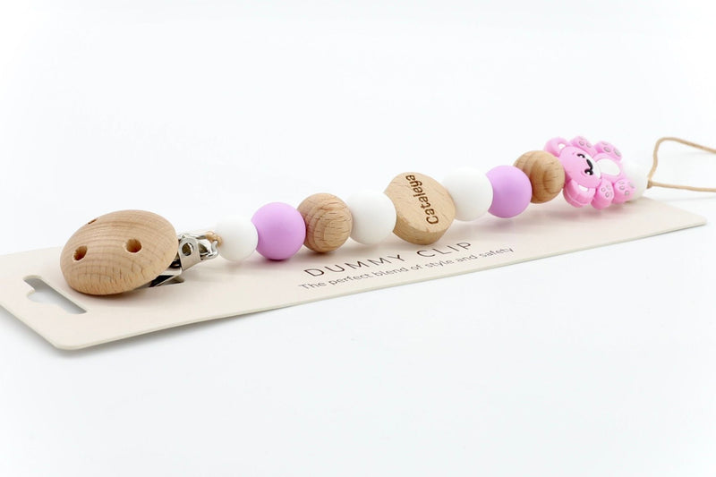 Pastel Paw Pacifier Clip | Pacifier Clips by  – ["Pacifier Clip","Personalised"] from BabyStuff.com.mt