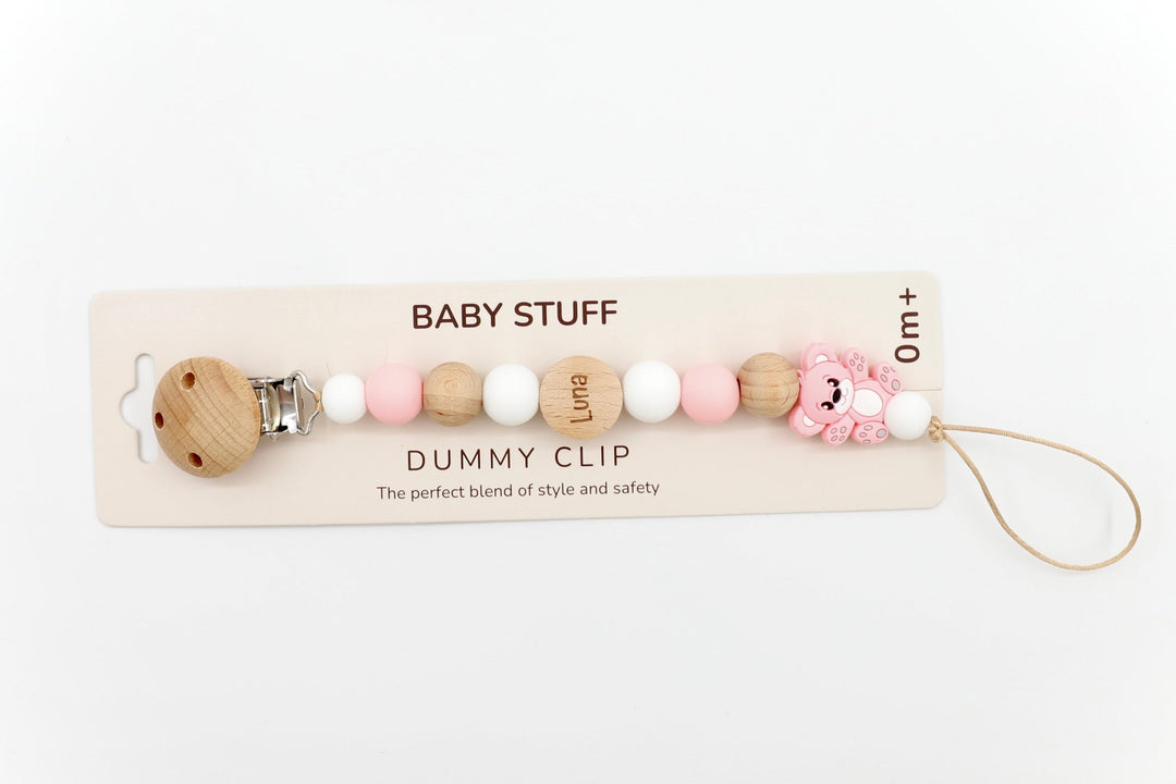 Pastel Paw Pacifier Clip | Pacifier Clips by  – ["Pacifier Clip","Personalised"] from BabyStuff.com.mt