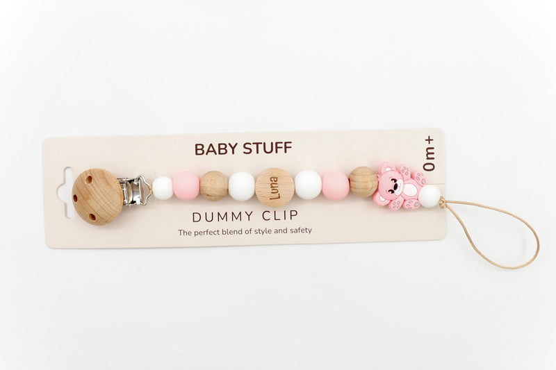 Pastel Paw Pacifier Clip | Pacifier Clips by  – ["Pacifier Clip","Personalised"] from BabyStuff.com.mt