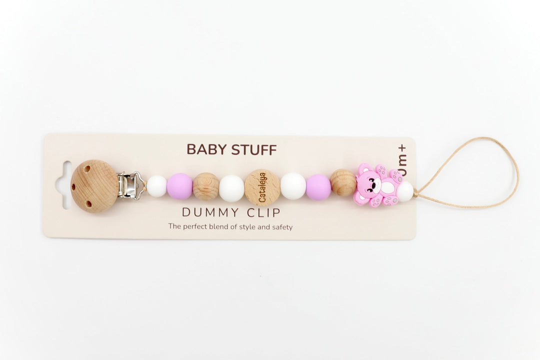 Pastel Paw Pacifier Clip | Pacifier Clips by  – ["Pacifier Clip","Personalised"] from BabyStuff.com.mt