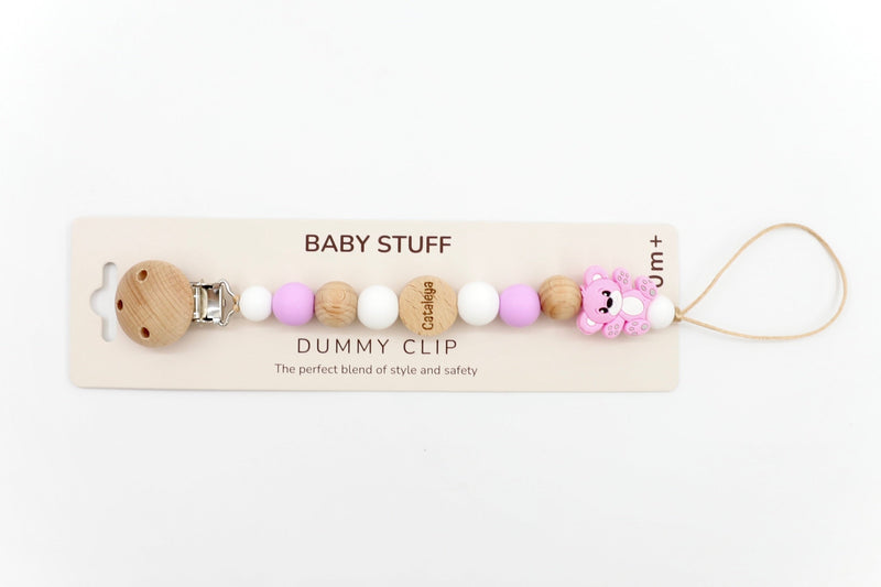 Pastel Paw Pacifier Clip | Pacifier Clips by  – ["Pacifier Clip","Personalised"] from BabyStuff.com.mt