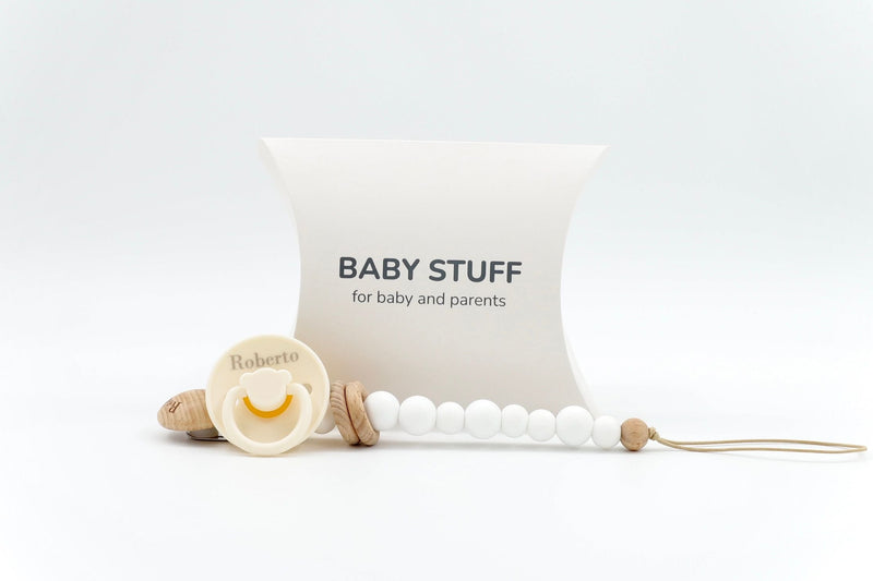 Rustic Hoops Dummy with Chain | Dummy with Chains by  – ["Dummy with Chain","Personalised"] from BabyStuff.com.mt
