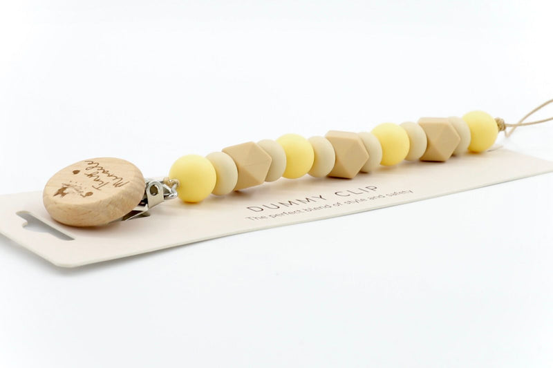 Sandy Stork Dummy Chain | Pacifier Clips by  – ["Not Personalised","Pacifier Clip"] from BabyStuff.com.mt