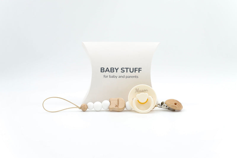 Silhouette Wildlife Dummy With Chain | Dummy with Chains by  – ["Dummy with Chain","Personalised"] from BabyStuff.com.mt