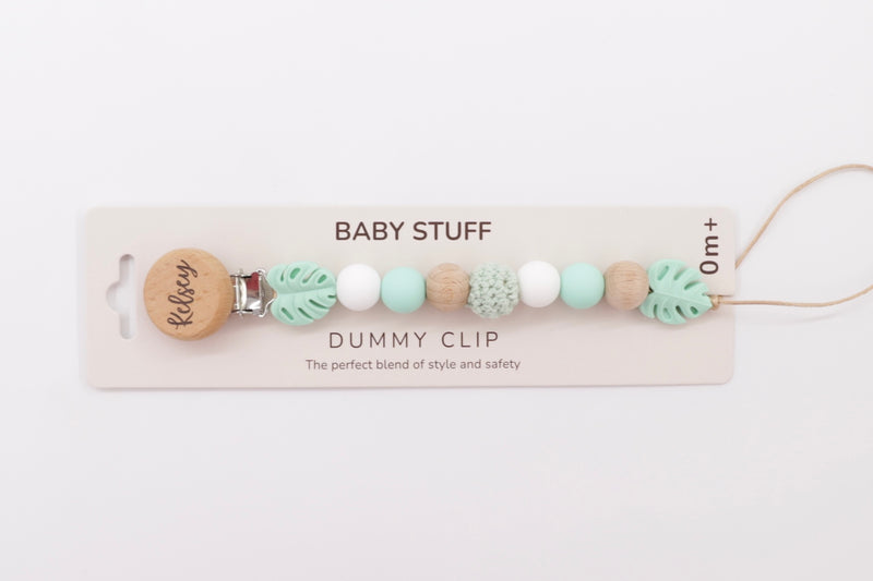 Pastel Botanic Personalised Pacifier Clip