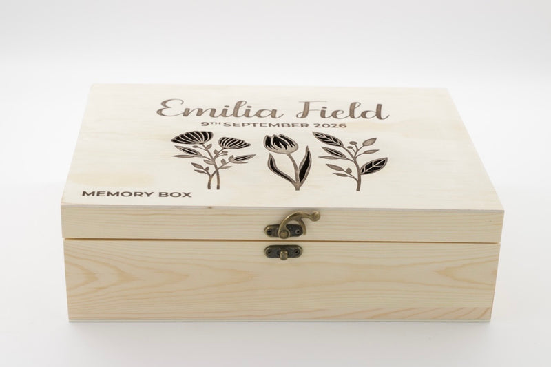 Botanical Whispers Memory Box