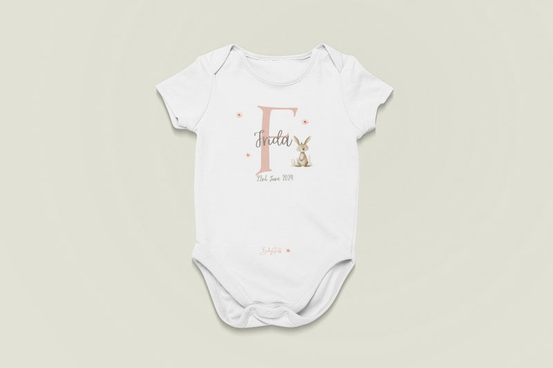 baby outfit with F letter